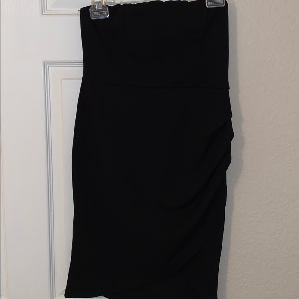 Fashion Nova Black Mini Tube Dress